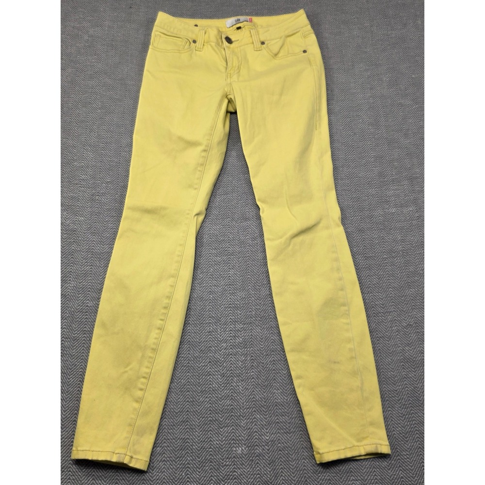 Cabi Jeans Skinny 5084 Yellow Low Rise Slim Fit Pants Womens‎ Size 2